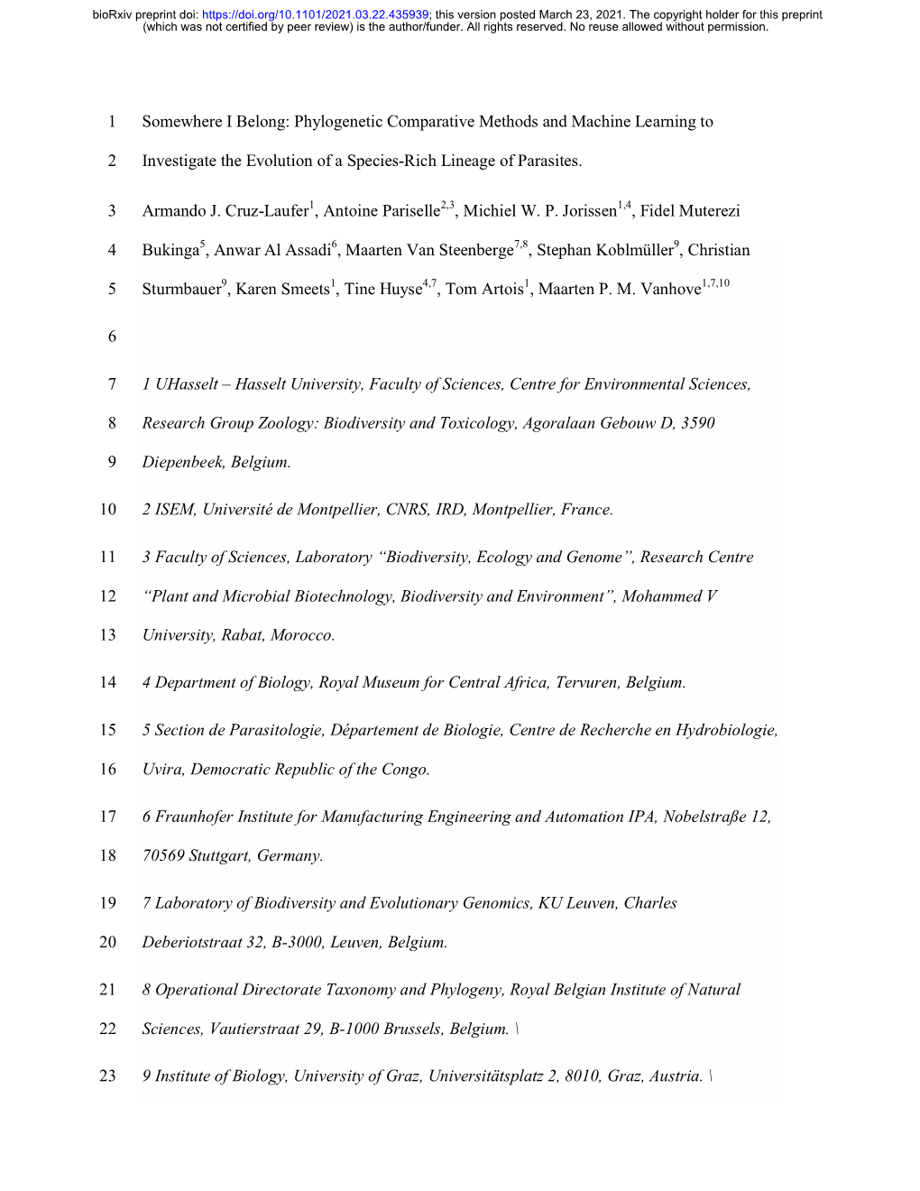 Phylogenetic Comparative Methods and Machine Learning To