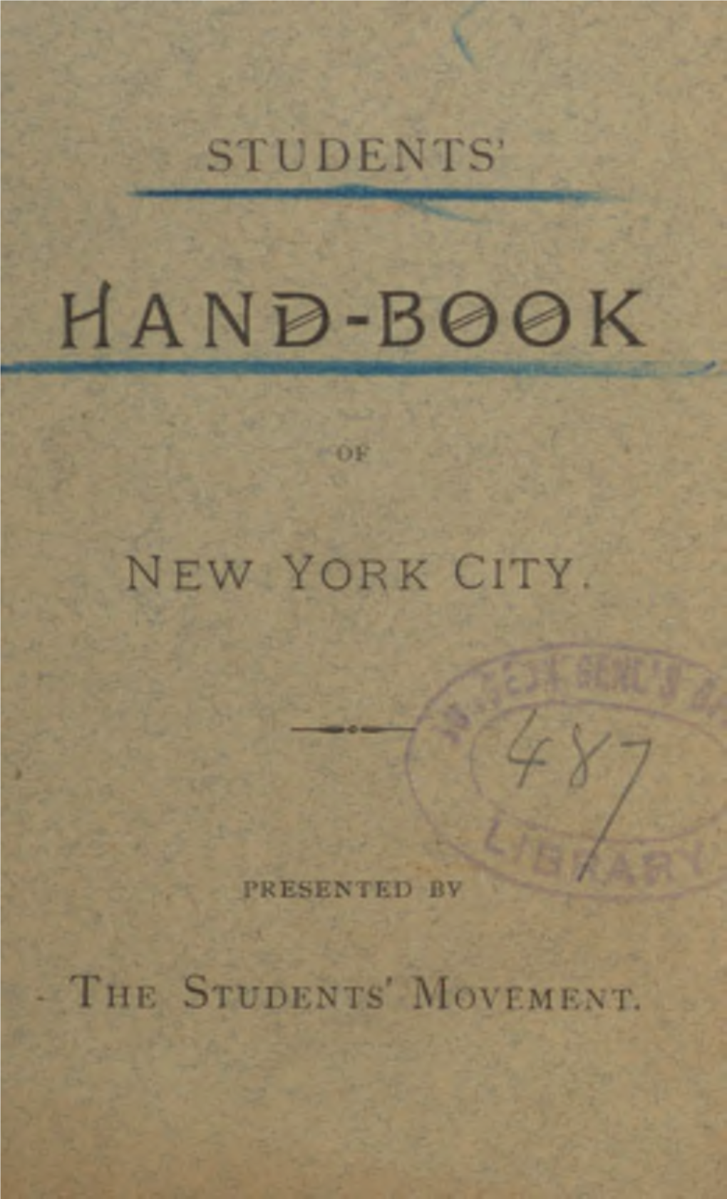 Students' Handbook for the Year 1891-1892