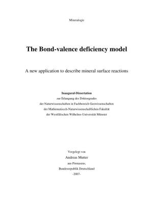 The Bond-Valence Deficiency Model