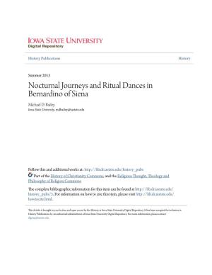 Nocturnal Journeys and Ritual Dances in Bernardino of Siena Michael D