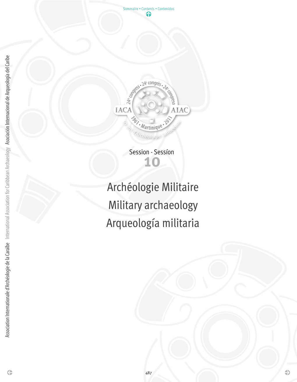 Archéologie Militaire Military Archaeology Arqueología Militaria