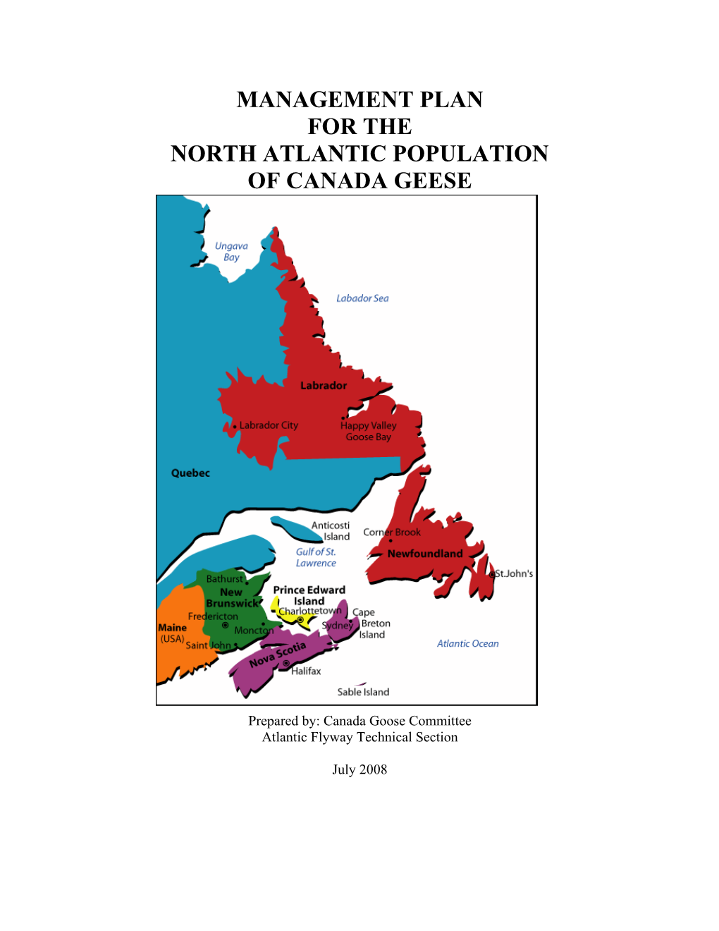 North Atlantic Population of Canada Geese