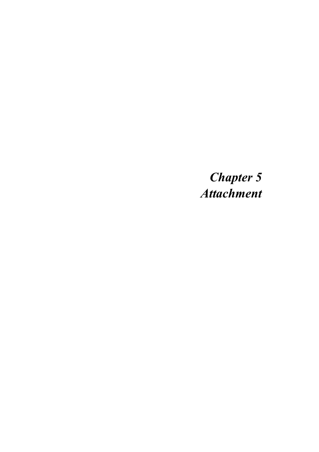 Chapter 5 Attachment