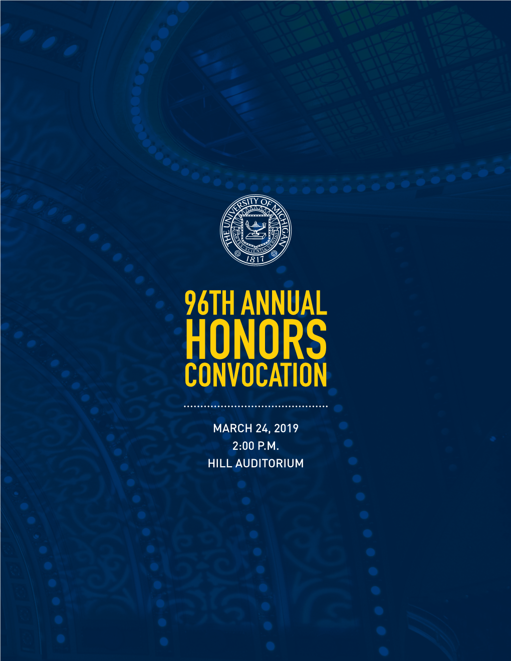 96Th Annual Honors Convocation