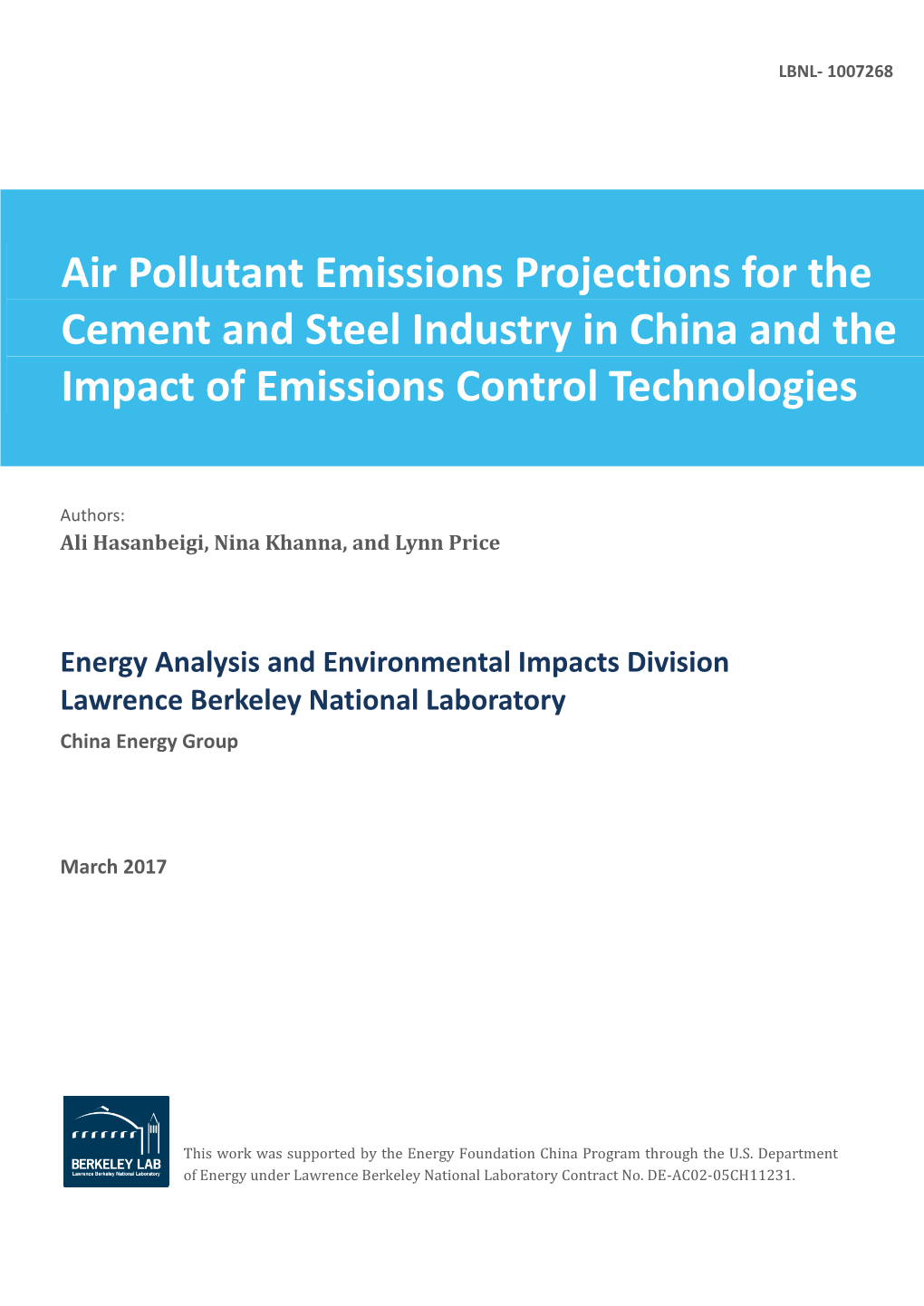 Analysis of Energy-Efficiency Opportunities for the Cement Industry in Shandong Province, China