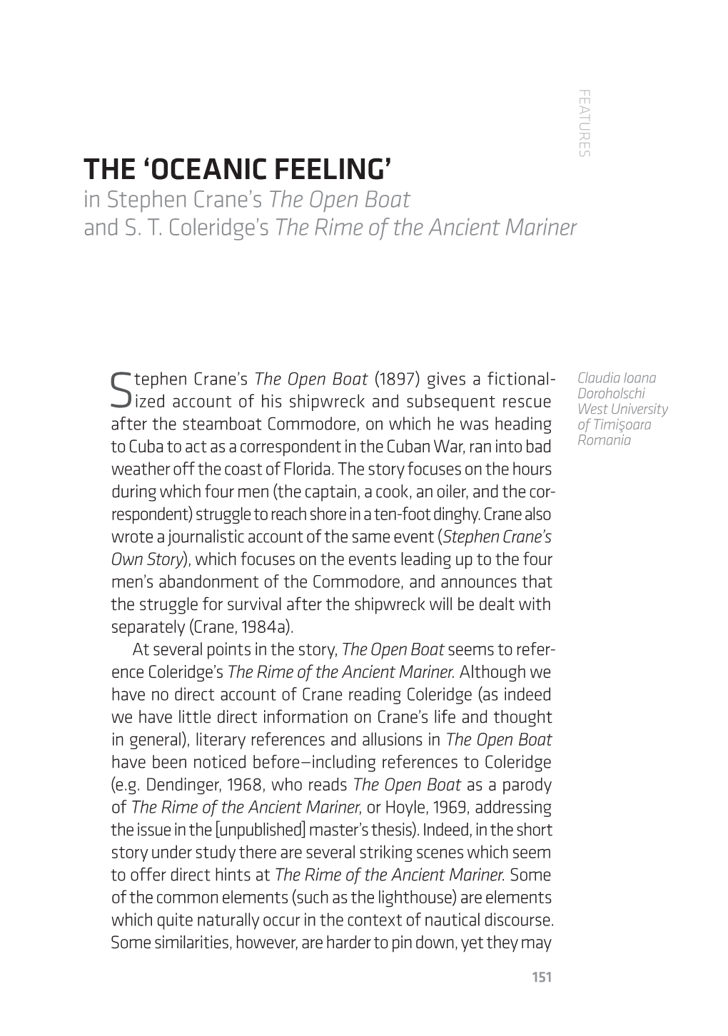 The 'Oceanic Feeling'