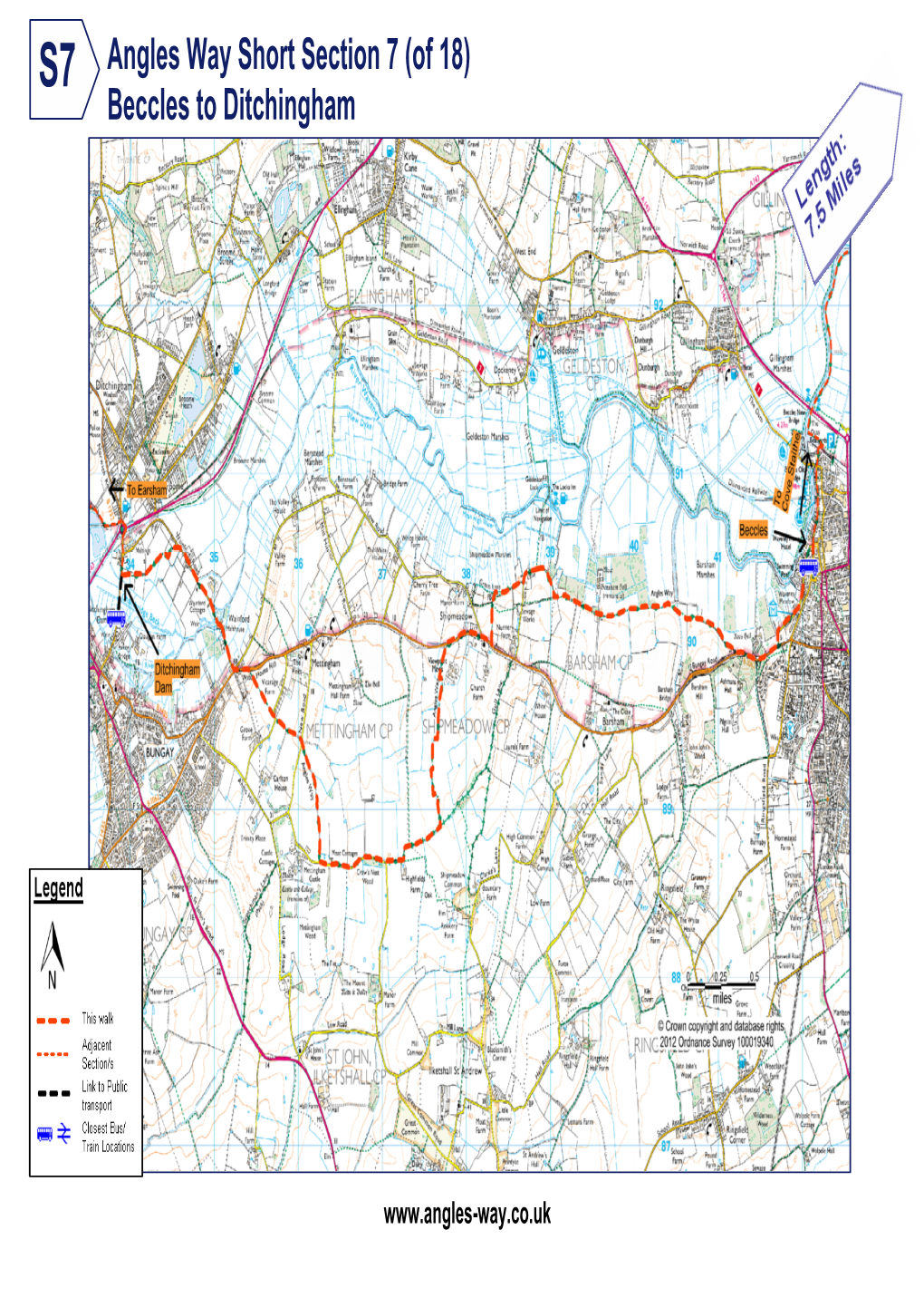 Angles Way Short Section 7 (Of 18) Beccles to Ditchingham