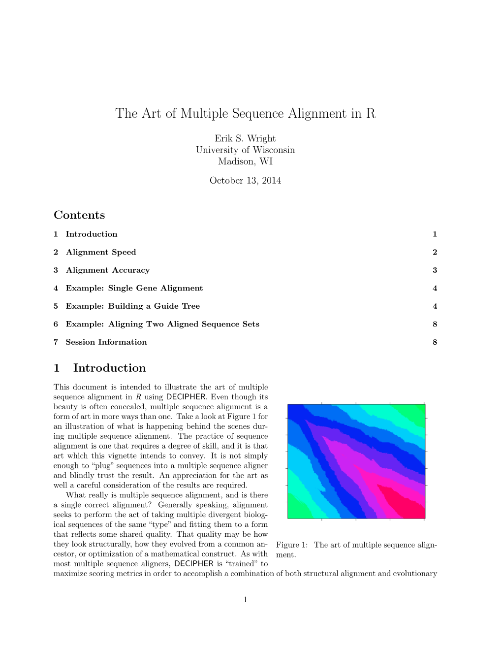 The Art of Multiple Sequence Alignment in R