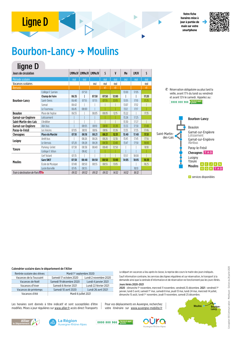 Horaires De La Ligne D