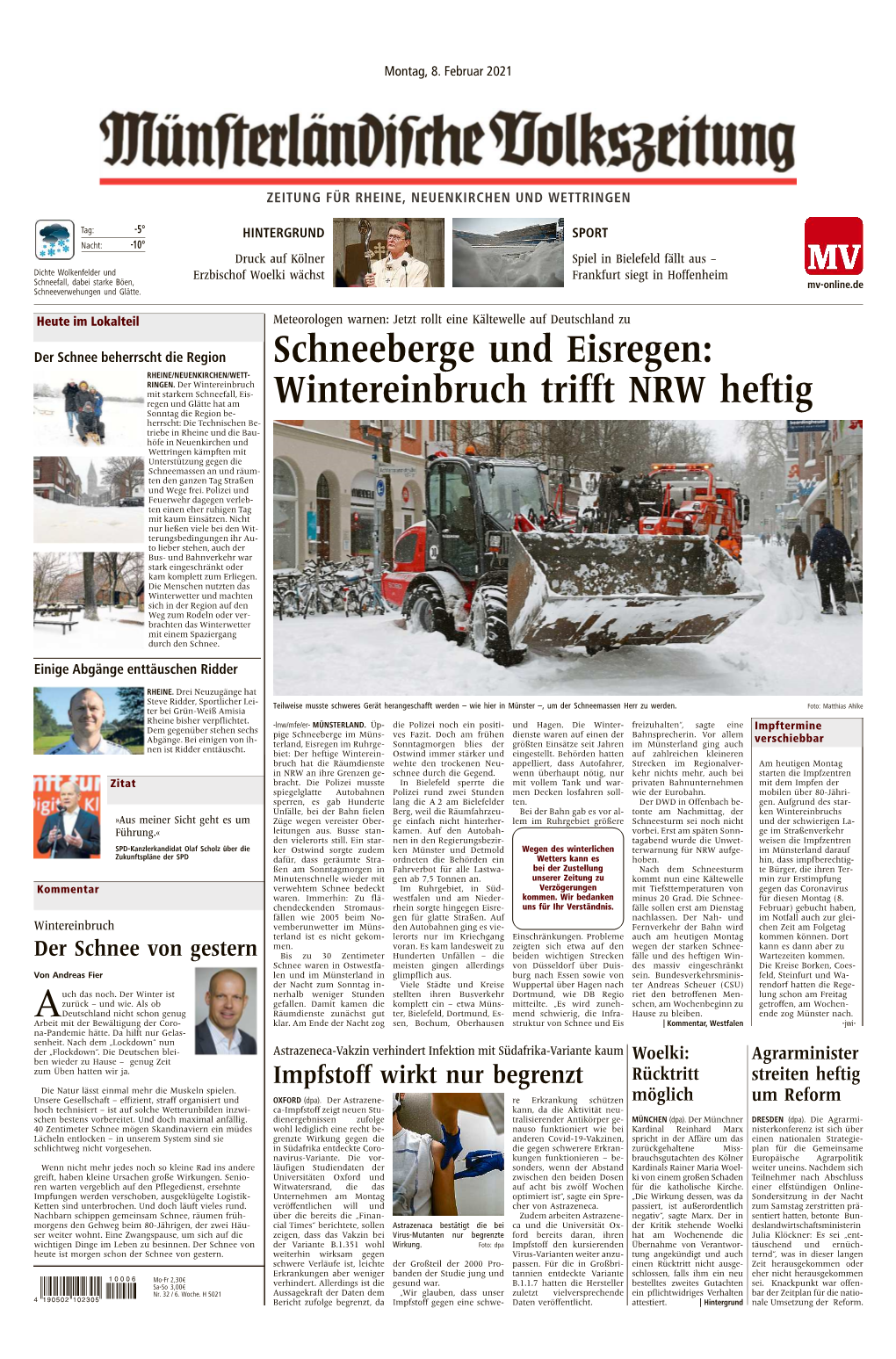 Schneeberge Und Eisregen: Wintereinbruch Trifft NRW Heftig