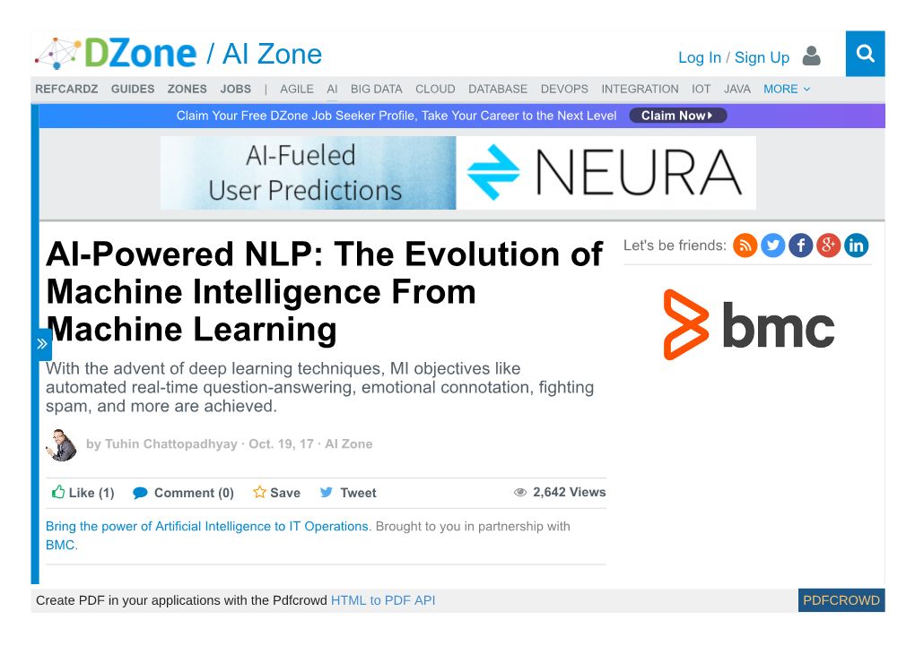 AI-Powered NLP: the Evolution of Machine Intelligence from Machine