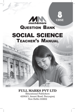 Question Bank SOCIAL SCIENCE Teacher’S Manual