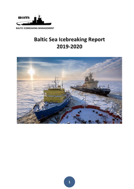Baltic Sea Icebreaking Report 2019-2020
