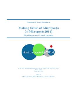 Microposts2014 Proceedings