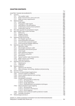 Radar Measurements