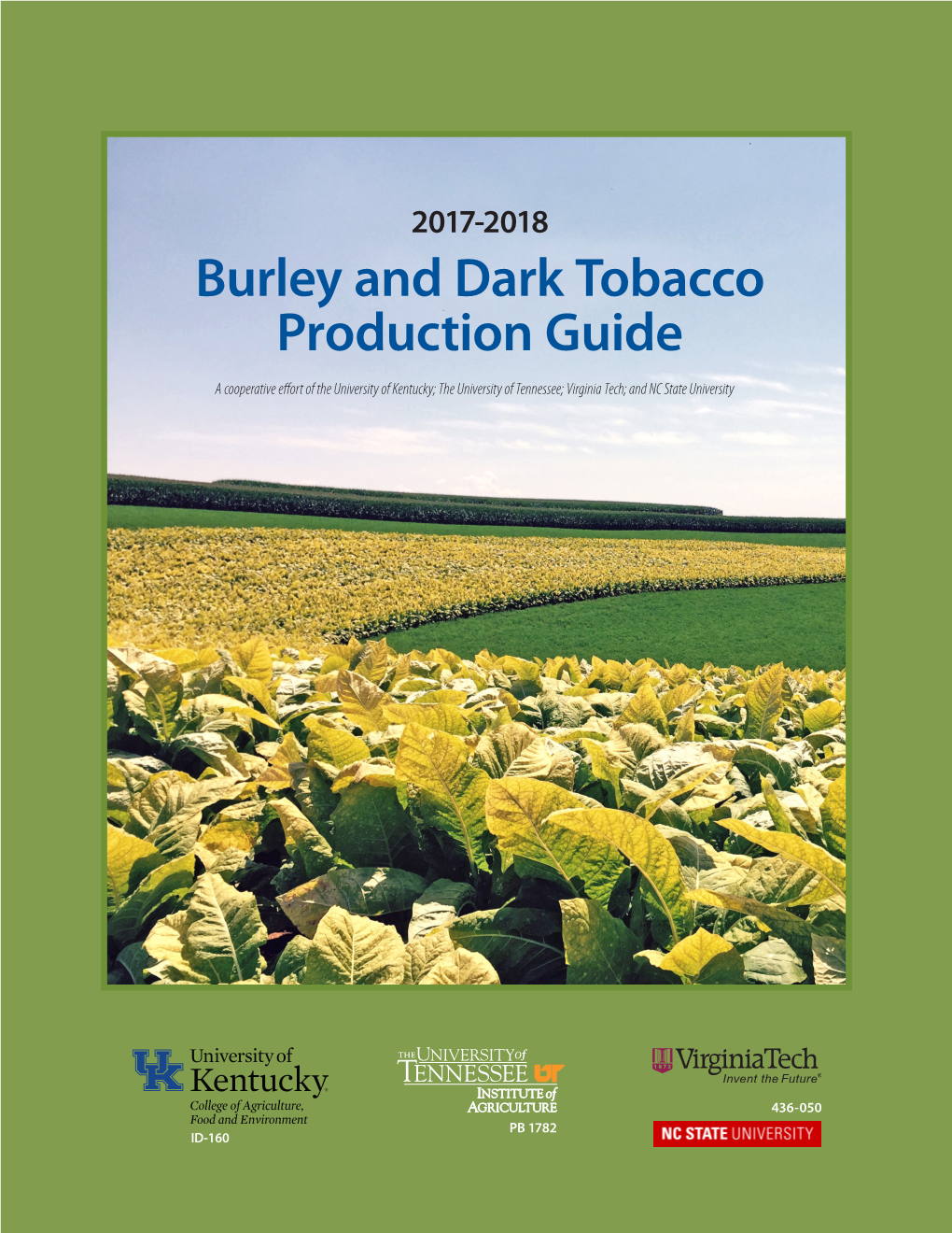 Burley and Dark Tobacco Production Guide