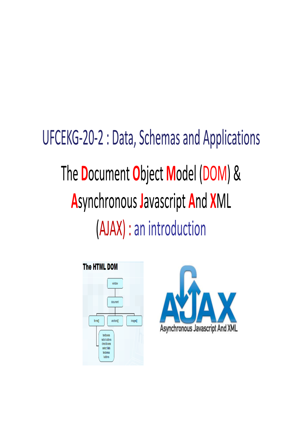 The Document Object Model