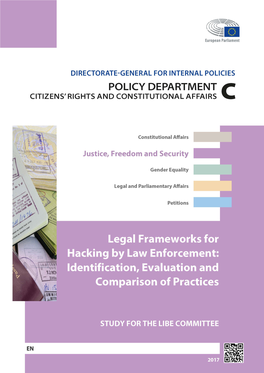 Legal Frameworks for Hacking by Law Enforcement: Identification, Evaluation and Comparison of Practices