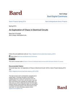 An Exploration of Chaos in Electrical Circuits