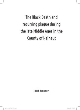 The Black Death and Recurring Plague During the Late Middle Ages in the County of Hainaut