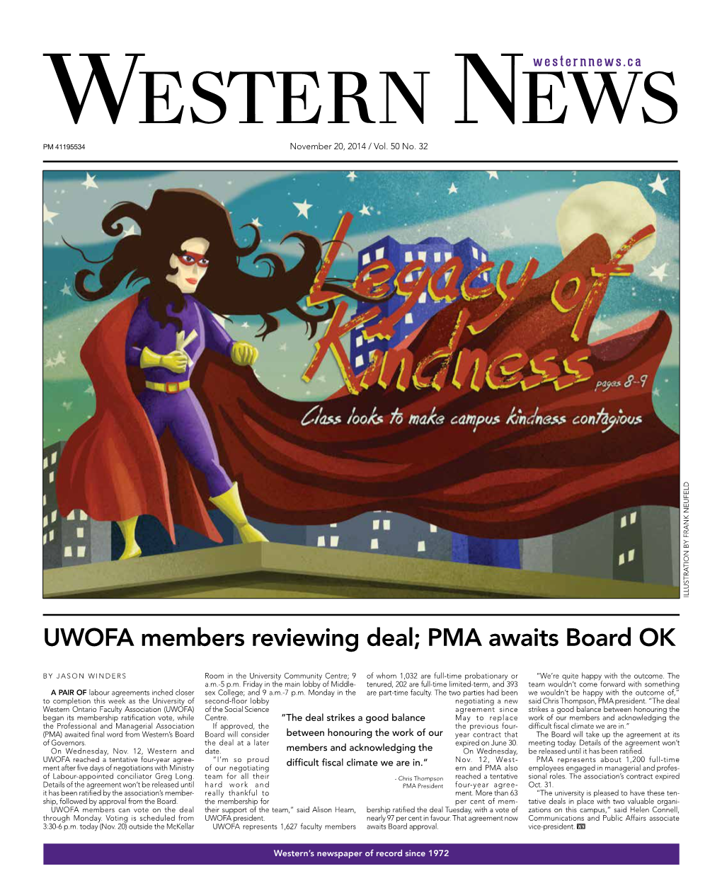 UWOFA Members Reviewing Deal; PMA Awaits Board OK