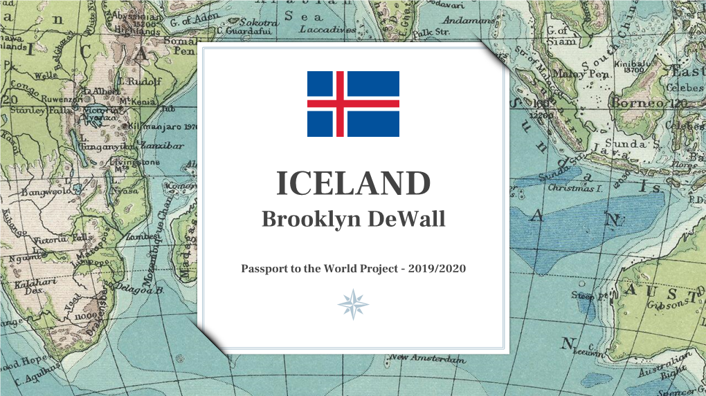 ICELAND Brooklyn Dewall Passport to the World Project