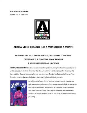 Arrow Video Channel Has a Monster of a Month