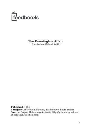 The Donnington Affair Chesterton, Gilbert Keith