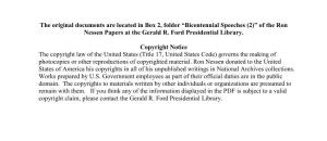 “Bicentennial Speeches (2)” of the Ron Nessen Papers at the Gerald R