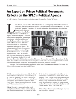 An Expert on Fringe Political Movements Reflects on the SPLC's