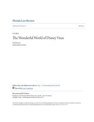 The Wonderful World of Disney Visas, 63 Fla
