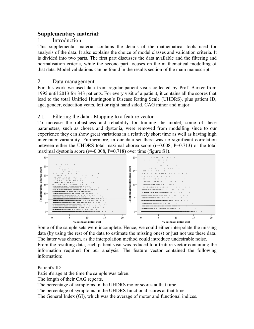 Modelling Clinical Progression of Huntington S Disease