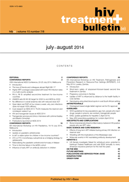HIV Treatment Bulletin (HTB) September/October 2009