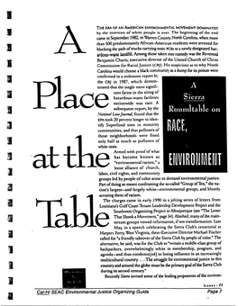A Place at the Table: a Sierra Roundtable on Race And