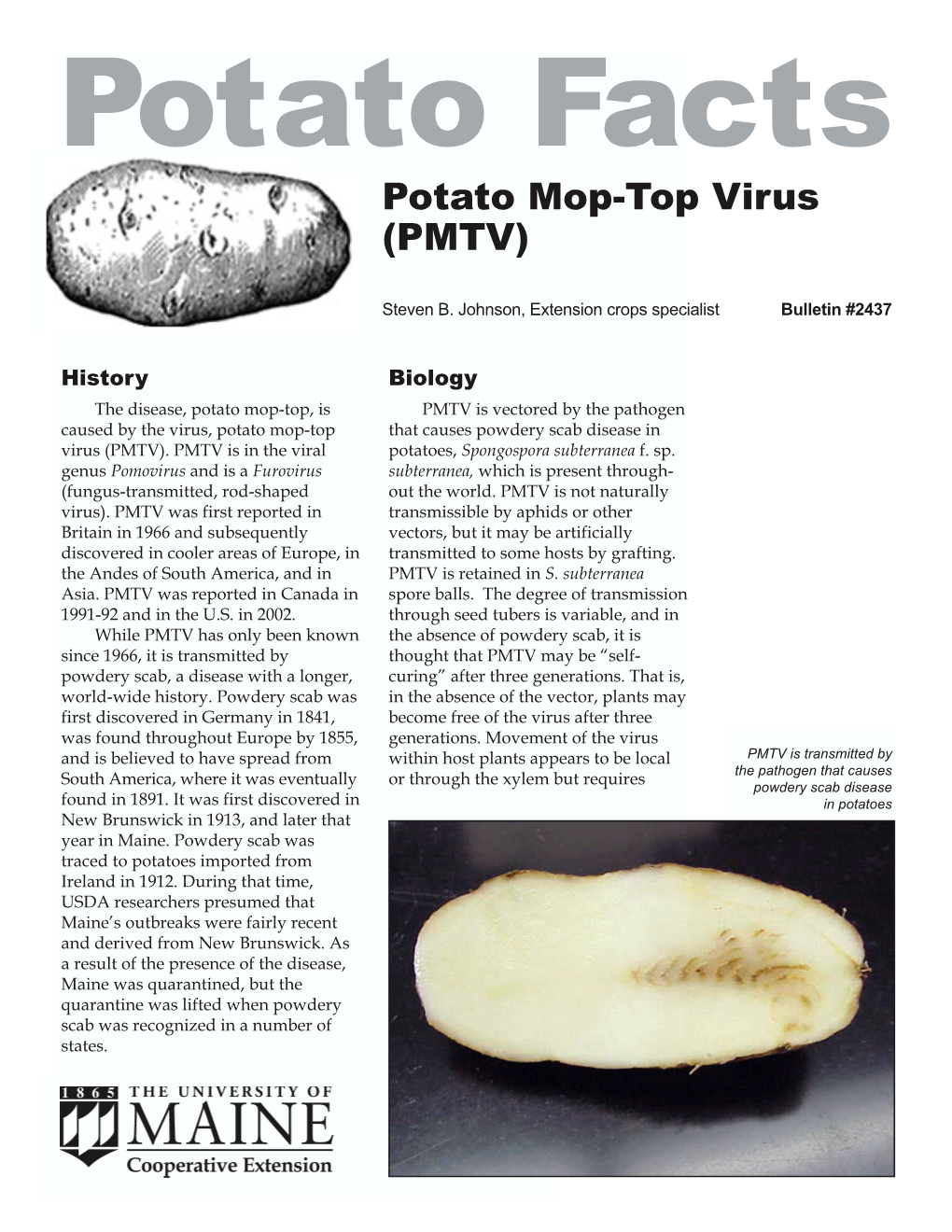 Potato Mop-Top Virus (PMTV)