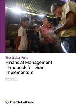 Financial Management Handbook for Grant Implementers