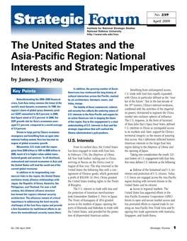 The United States and the Asia-Pacific Region: National Interests and Strategic Imperatives by James J