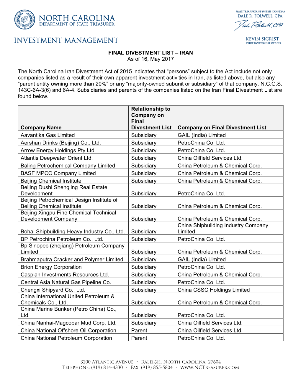 Investment Management Letterhead