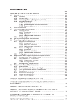 Measurement of Precipitation