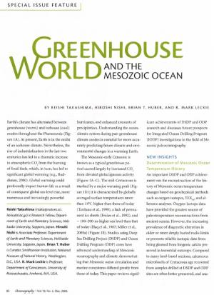 Wjreenhouse and the ORLD MESOZOIC OCEAN