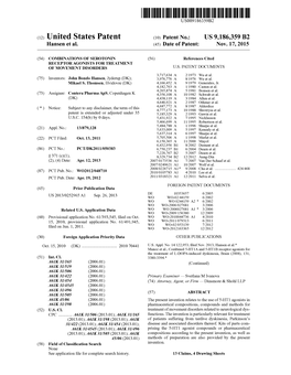 (12) United States Patent (10) Patent No.: US 9,186.359 B2 Hansen Et Al