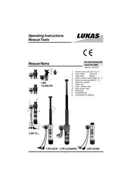 Rescue Rams Operating Instructions Rescue Tools