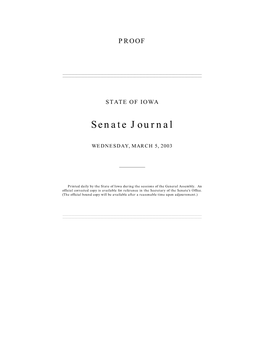 Senate Journal