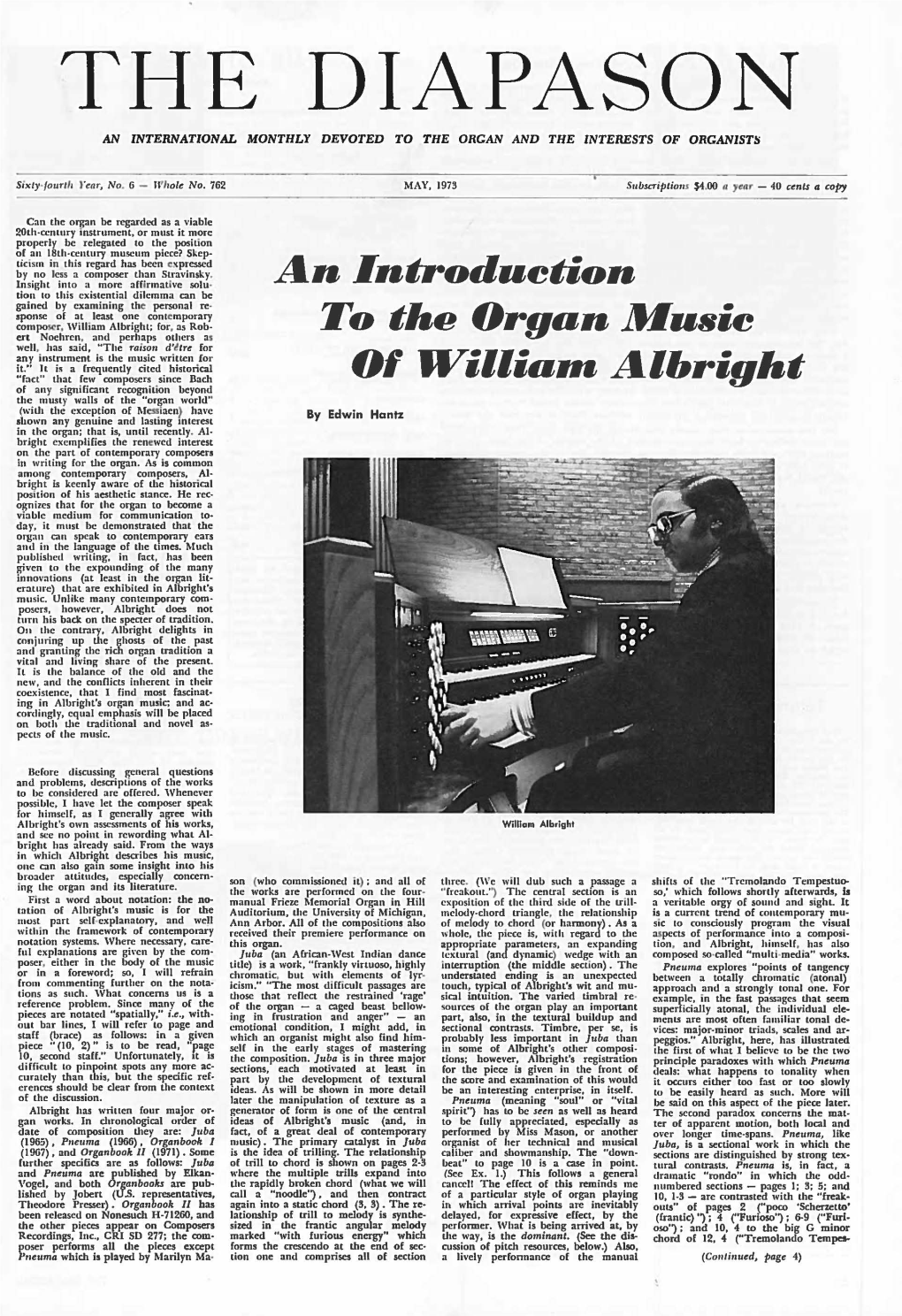 An Introduction to the Organ Music 01 Tvillia,.. Albright