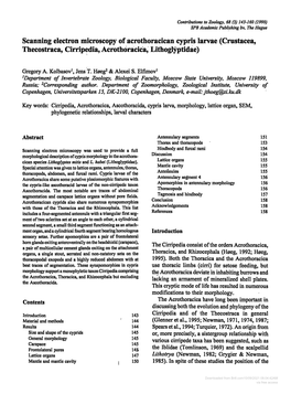 Contributions to Zoology, 68 (3) - 1999