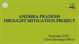 Andhra Pradesh Drought Mitigation Project (Apdmp)