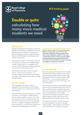 Double Or Quits: Calculating How Many More Medical Students We Need