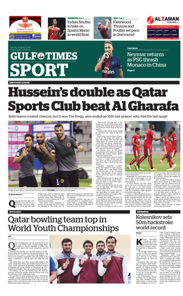 Hussein's Double As Qatar Sports Club Beat Al Gharafa