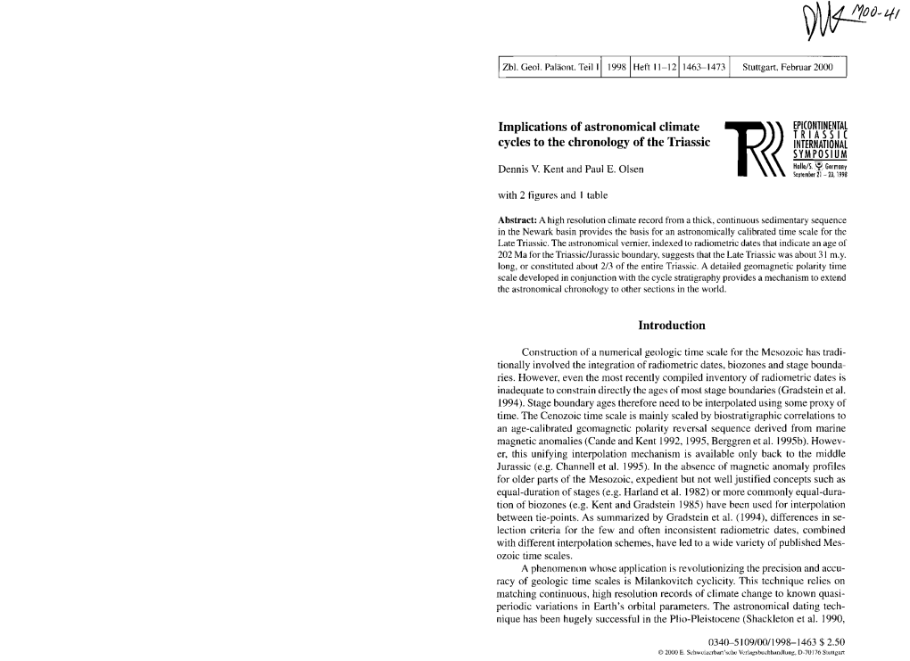 Implications of Astronomical Climate Cycles to The