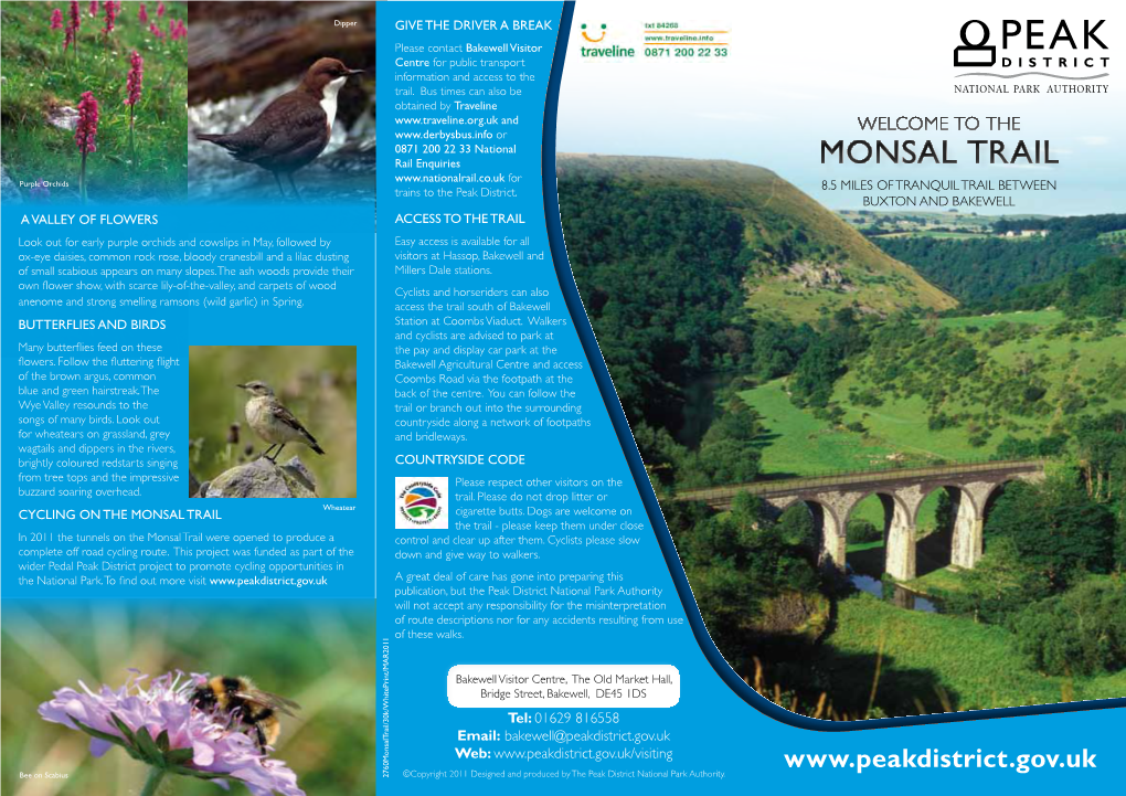 Monsal Trail Leaflet